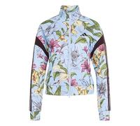 adidas Mujer X Farm Rio House of Tiro Track Top Sweatshirt, Clear Sky/Shadow Brown/Multicolor, XS