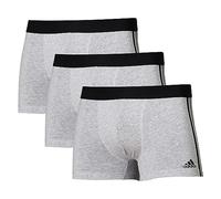adidas Multipack Trunk (3pk), Bóxer Hombre, Gris (Gris Mel), S