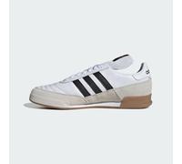 adidas Mundial Goal - Tacos de fútbol para hombre, Blanco, negro, dorado, metálico, 8.5 UK Wide