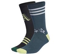 adidas nd Love Crew 3 Pairs, Socks Unisex niños, Verde (Collegiate Green/Black/Arctic Night), 28-30 EU