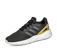 adidas Nebzed Cloudfoam Lifestyle Running Shoes, Zapatos Mujer, Core Black/Core Black/Gold Met, 42 EU