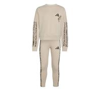 adidas Niñas Animal Leggings Set Track_Suit, Crystal Linen/MULTICOLOR/dark brown, 4-5 Years