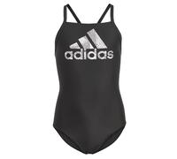 adidas Niñas Big Logo Swimsuit, Black/White, 14-15 Years