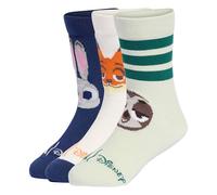 adidas Niñas DISNEY SOCKS, off white/linen green/dark blue, 34-36