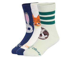 adidas Niñas DISNEY SOCKS, off white/linen green/dark blue, 34-36