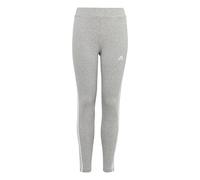 Adidas Niñas Essentials 3-Stripes Cotton Tights, Medium Grey Heather/White, 13-14 Years