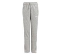 adidas Niñas Essentials 3-Stripes Pants, Medium Grey Heather/White, 9-10 Years
