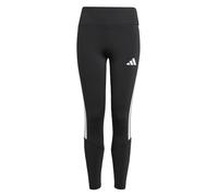 adidas Niñas Essentials 3-Stripes Tights, Black/White, 6-7 Years