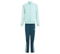 adidas Niñas Essentials 3-Stripes Track Suit, semi flash aqua/white, 14-15 Years