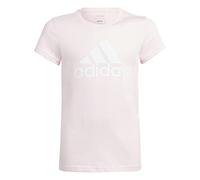adidas Niñas Essentials Big Logo Cotton tee, Clear Pink/White, 13-14 Years