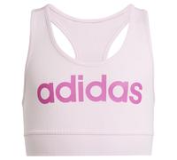 adidas Niñas Essentials Linear Logo Cotton Bra Top, Clear Pink/Semi Lucid Fuchsia, 13-14 Years