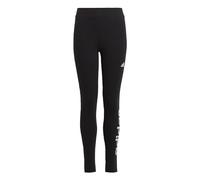 adidas Niñas Essentials Linear Logo Cotton Tights, Black / White, 13-14 Years