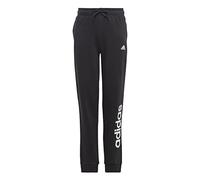 adidas Niñas Essentials Linear Logo Pants, Black/White, 7-8 Years