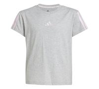 Adidas Niñas Essentials T-Shirt, Medium Grey Heather/Clear Pink, 7-8 Years