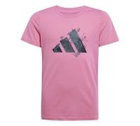adidas Niñas Flower Print Training Graphic Tshirt, Pink Fusion, 9-10 Years