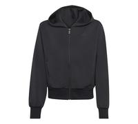 adidas Niñas Girls Full Zip Hoodie Sweatshirt, Black, 7-8 Years