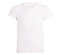 adidas Niñas Goto PZ T-Shirt, Clear Pink/White, 7-8 Years
