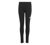 adidas Niñas Junior Girl Everyday Glam Cotton Leggings Tights, black/silver met., 7-8 Years