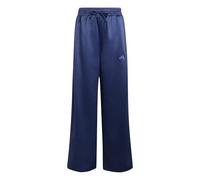 adidas Niñas Satin Wide Leg Pants, Dark Blue/Dual Indigo, 9-10 Years