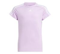 adidas Niñas Train Essentials AEROREADY 3-Stripes Slim-Fit Training tee, Bliss Lilac/White, 9-10 Years