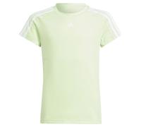 adidas Niñas Train Essentials AEROREADY 3-Stripes Slim-Fit Training tee, Semi Green Spark/White, 5-6 Years
