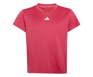adidas Niñas Train Essentials Regular Fit Logo Training Junior Girls Shirt, Power Pink/White, 14-15 Years
