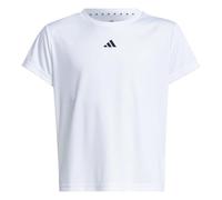 adidas Niñas Train Essentials Regular Fit Logo Training T-Shirt Junior Girls, White/Black, 11-12 Years