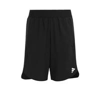adidas Niños AEROREADY Shorts, Black/Silver Metallic/Grey Three, 9-10 Years