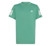 adidas Niños Boys Club Tennis 3-Stripes Shirt, Semi Court Green, 5-6 Years