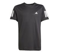 adidas Niños Boys Club Tennis 3-Stripes T-Shirt, Black, 13-14 Years