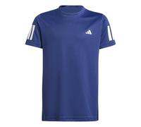 adidas Niños Boys Club Tennis 3-Stripes T-Shirt, Dark Blue, 7-8 Years