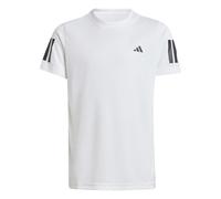 adidas Niños Boys Club Tennis 3-Stripes T-Shirt, White, 5-6 Years