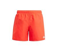 adidas Niños Classic Badge of Sport Swim Shorts, Bright Red/White, 11-12 Years