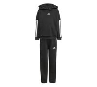 adidas Niños Little Kids 3 Stripes Essentials Fleece Track_Suit, black, 3-4 Years