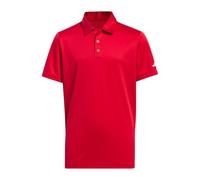 adidas Niños Performance Short Sleeve Polo Shirt Kids, COLRED, 9-10 Years