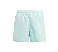 adidas Niños Sportswear Essentials Logo CLX Swim Shorts Kids, Semi Flash Aqua/Green Spark, 11-12 Years