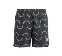 adidas Niños Sportswear Wave Print CLX Swim Shorts Kids, Black/Off White, 9-10 Years