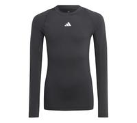 adidas Niños Techfit Aeroready Longsleeve Youth Shirt, Black, 11-12 Years