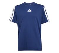 Adidas Niños Train Essentials 3-Stripes T-Shirt, Dark Blue/White, 15-16 Years