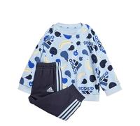 adidas Niños Unisex Essentials Diseño impreso completo en conjunto de jogging Clear Sky 74
