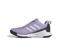 adidas Novaflight 2 Indoor Shoes, Calzado Deportivo Mujer, Powder Plum/Zero Metalic/Core Black, 41 1/3 EU