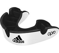 adidas Opro Gen4 - Protector bucal unisex juvenil (plateado), color blanco y negro