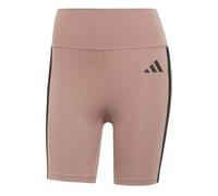 adidas Optime Essentials - Leggings cortos de 3 rayas para mujer, talla L, 17,78 cm