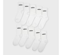 ADIDAS PERFORMANCE Calcetines deportivos 'LINEAR CUSHIONED CREW SOCK 10 PAIR PACK' negro / blanco 40-42 negro / blanco