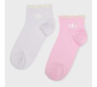 ADIDAS ORIGINALS Calcetines 'Ruffle Quarter' orquidea / blanco 40-42 EUR