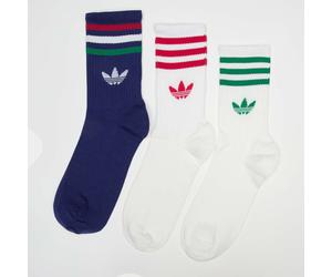 adidas Originals 3 PACK - 3S CREW S white/lucid red/lucid blue multicolor 37-39