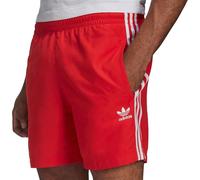 Adidas Originals 3 Rayas Tabla Shorts Bañador Corto para Hombres Rojo S-XXL
