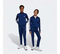 adidas Unisex - Bambini e ragazzi ESSENTIALS CLIMACOOL STRIPES TRACKSUIT, dark blue/white, 13-14 Years
