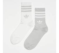 adidas Calcetines 3-Stripes Glitter Crew Socks 2 Pairs in Plata M