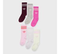 adidas Originals 6 PACK - 3 Stripes Crew Socks multicolor 25-27